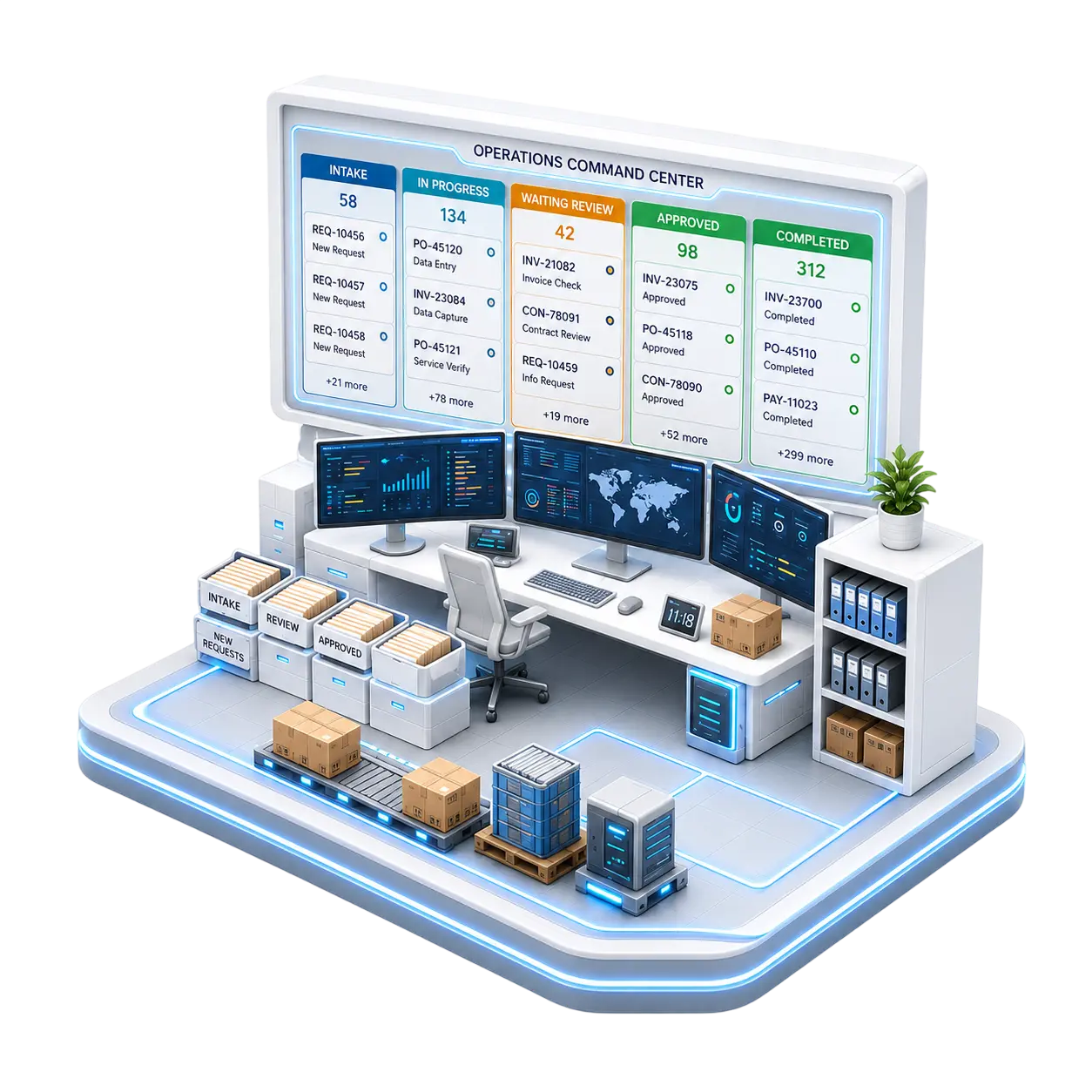 Operations workflow dashboard