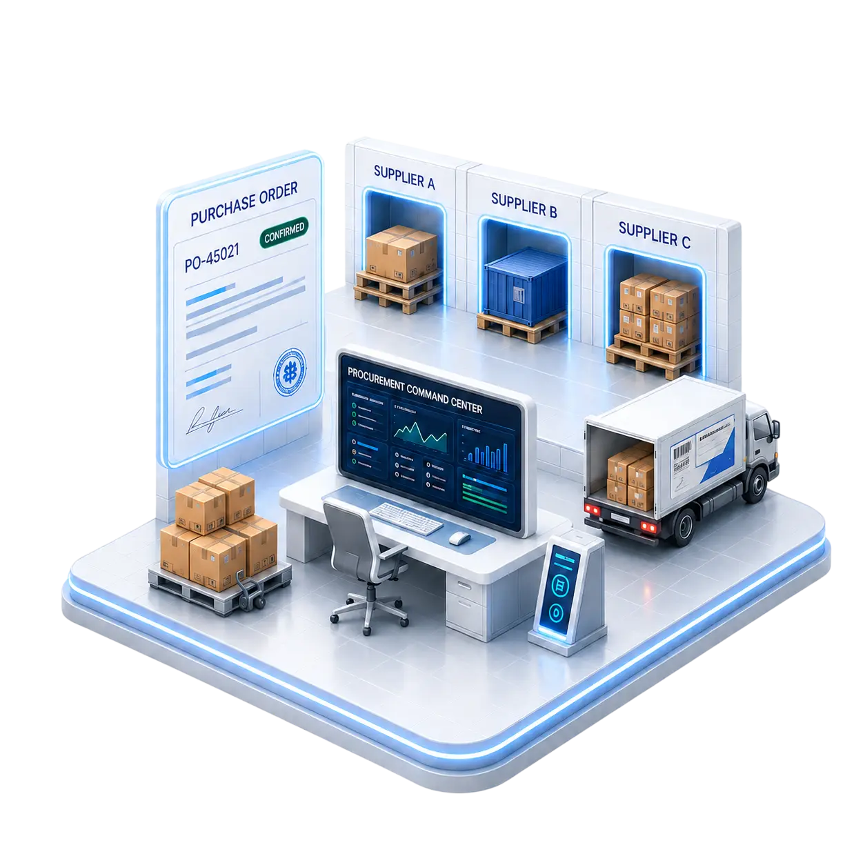 Procurement workflow dashboard
